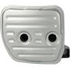 vhbw Marmitta di scarico compatibile con Stihl MS 251, MS 251C, MS 231, MS 231C motosega - 11 x 8,4 x 6,5 cm argento
