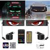 Homesally 2pcs 192mmx898mm Occhi LED per Camion e Auto, Display Flessibile a LED per Auto Programmabile, Dinamici, Multicolore, IP65, Controllo Smartphone