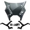 VETJMUA Cupolino Per MT-09 2024 2025 Per MT09 SP 24-25 Per Y-AMT Per MT09 Parabrezza sportivo per moto Parabrezza moto parabrezza(Smoke)