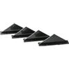 RFSHOP Ala Coda 4 Pezzi Universal Car Shark Fin Triangolare Paraurti Posteriore Diffusore Spoiler Protezione Telaio In Fibra Carbonio Decorazione Labbro Auto Spoiler Posteriore(Carbon flat)