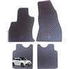 W-Parts TAPPETI - TAPPETINI IN GOMMA 3D TPE NERI PER FIAT 500L dal 2012 in poi