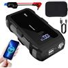 Spizummp Avviatore di emergenza per batteria auto, 8000 A, 3 modalità di illuminazione, ricarica rapida USB, per berline, moto, barche, camper, motoslitte, trattori, SUV