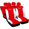 Rebeca Shop COPRISEDILI PER AUTO COMPATIBILI CON 500 MADE IN ITALY SET IN VARI COLORI (Rosso/Bianco)