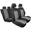 Mossa Coprisedili su Misura compatibili con Fiat Panda III Hatchback, Van (2011- ) 5 posti - Fodere sedili Auto - Set coprisedili Auto E2