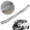 Chromemaster | Protezione Posteriore Compatibile con Ford Transit Custom 2012-2023 | Acciaio INOX Lucido/Cromato | Protegge il Paraurti dai Graffi