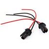 A ABSOPRO Presa T10 W5W 194 2 Pezzi Nero Rosso Per Auto Plastica | Tensione 12V DC, Lunghezza Filo 13cm, Dimensioni 17x12mm, Connettore Prolunga, Precablata, Resistente Al Calore
