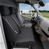 WALSER 10497 Copertura per auto Trasporter fit, coprisedile in tessuto antracite compatibile con Opel Vivaro, Renault Traffic, Nissan Primastar, panca singola e doppia