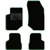 QUEMAR Tappetini Auto compatibili con Opel Corsa F dal 2019 / Kit Tappeti in Moquette e Gomma su Misura (Set 2 Anteriori + 2 Posteriori) / Ricami e Colori Personalizzati (0 Ricami, Bordo Verde)