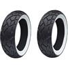 V-Race Coppia Pneumatici Gomme CST C6017 120/70 12 58P 130/70 12 62P TL WW Fascia Bianca