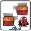 PIAGGIO KIT DUE FANALE FANALI FARO FRECCIA FRECCE INDICATORI DI DIREZIONE POSTERIORI LATO SINISTRO + DESTRO APE 50 TUTTI I MODELLI FINO AL 1997 ORIGINALE