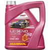 MANNOL Olio motore LEGEND+ESTER 0W-40 Olio sintetico 4 L Compatibilità con RENAULT Clio 3 Hatchback BR0/1, CR0/1 Clio 2 BB0/1/2, CB0/1/2 Clio 4 Hatchback BH, VW Polo Hatchback 6R1, 6C1