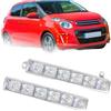 Feoosvx Luci Diurne Auto Per Peugeot Per 107 308 Per Grad Per Raid 2005-2020 9677409380 Luce Fendinebbia Diurna Anteriore A 6 LED Lato Conducente=passeggero Fari Paraurti Anteriore(2 piece)