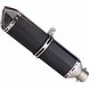 WILSEM Silenziatore Di Scarico Universale Per Moto Da 51Mm Lungo 470Mm Con Db Killer Per Benelli TRK502X TRK 502 X
