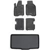 MOTOS Set di tappetini in gomma e tappetini in Pe per il bagagliaio Fiat Panda III dal 2012 Migliorate il vostro comfort di viaggio con il tappetino antiscivolo per auto - tappetino per auto per tutte