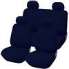 Rebeca Shop Coprisedili per Panda Terza Serie 319 dal 2012 ad Oggi con sedili Posteriori Interi - Fodere ad esclusione di Quella a metano (Blu Scuro)