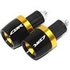 ZYUHUA Per: Honda CBR 250 150 600 929 954 RR CBR 650F 600RR CBR1000RR Accessori moto Manopole manubrio Tappo terminale manubrio 7/8 Inch 22mm(Gold)