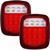 Hgsnvs Gruppo Ottico Posteriore LED Per Jeep Per YJ JK CJ Per Camion Rimorchio LED Stop Coda Indicatore Di Direzione Retromarcia Freno Luci Di Ingombro Lampade Fanale Posteriore