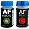 Alex Flittner Designs Touch Up per Mini C15 Jungle Green Metallic + Vernice Trasparente Da 50ml Auto Base Set