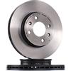 Brembo 2x BREMBO Disco freno Anteriore Ø256mm Altezza: 47mm Spessore: 22mm ventilazione interna 09.A445.11 Compatibilità con HYUNDAI i20 PB, PBT, KIA RIO II JB