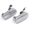 Ayikeiy Lampeggianti laterali dinamici indicatore laterale a LED dinamico ripetitore laterale lente trasparente lampeggiante sequenziale luce ambra compatibile con Alfa Romeo 147 GT 937 MiTo 955