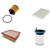 Generico Kit Filtri Tagliando per Fiat 500x, Jeep Renegade, Compass 1.6 2.0 Multijet CRD Euro 6, 4 Pezzi