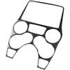 Ggwqfuh Car Interno Per Fiat Per Panda 169 2003-2011 Adesivo Pannello Comandi Centrale LHD RHD Vera Fibra Di Carbonio Morbida(Type 2 Black Carbon)
