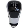 Hguvsjd Pomello Del Cambio Per VW Per Caddy Per Polo Per Tiguan Per Taigo Per T-Roc Per Tarraco 2022 2023 2024 Pomello del cambio da 12 mm Leva del cambio a 5 o 6 velocità Pomello Leva(Sliver 6 speed)