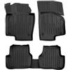 SCOUTT Tappetini Auto in Gomma Su Misura per Volkswagen Passat B7 2010-2014, Set da 4 Pezzi, Tappeti 3D Design con Bordo Alto, Inodore, Qualità Premium