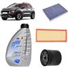 OP Kit tagliando 3 filtri + 4L olio Q8 Elite 0W-30 per Citroen C3 Aircross II 1.2 Puretech benzina 2017+