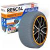 Rescal Calze da neve omologate EN-16662-1, Calza da neve per auto, Calza per pneumatico da neve, Calze da neve, Catene da neve, Catene da neve per pneumatici (X-LARGE)
