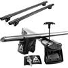 CHROMEMASTER AGURI Runner II | Compatibile con Subaru Outback Station Wagon 2004-2009 | Portapacchi, barre portatutto | Per trasportare una scatola da tetto, un portabagagli per biciclette, una scala | Alluminio