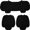 Susy Shop 3pz Coprisedile Universale Auto | Protezione Sedile 2 Anteriore e 1 Posteriore | Protector Comfort Automotive Cuscino Interni (Nero)