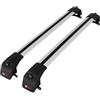 acpar Compatibile con Jeep Compass (MP552) 2017-2025 Modello ACE-2 Barre Tetto Portapacchi Auto Barre Portatutto Grigio Alluminio 2 Barre