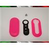 Car Passion TOPBEST Cover Chiave Guscio + Tasti Tastini in Gomma + Gancio Portachiavi Compatibile con Fiat 500 Grande Punto Evo Bravo Panda 500l Lancia Y Ypsilon Musa Delta Scocca Rosa