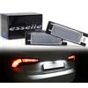 Esselle Parts Placchette Luci Targa LED Compatibili con Fiat 500L, Tipo, Jeep Renegade 18 SMD CANBUS 6000K Bianco Ghiaccio Plug & Play Nessun Errore