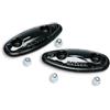 BRIXIAMOTO MALOSSI 2513138.N0 Coppia Coperture Nero Tappi per Asole Specchietti, Compatibili con Yamaha T-Max 500 2001-2007