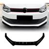 IDENUONA Spoiler anteriore inferiore con labbro divisore per VW Polo MK5 6R GTI 2010-2014, nero