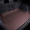 AAFEI Tappetino Bagagliaio Auto per Volvo XC90 (P28 SPA 2002-2025 2026),Vasca Baule Impermeabile In Pelle,Protezione Posteriore Antiscivolo,Tappeto Su Misura A Rombi,C
