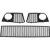 YSFDSG Paraurti Griglia Per BMW Serie 5 F10 2011-2013 3 Pezzi Griglia Centrale Inferiore Paraurti Anteriore E Cornice Fendinebbia 51117906198 Renino Griglia Anteriore