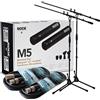 RØDE Rode M5 MP - Coppia di microfono a condensatore stereo + 2 treppiedi keepdrum + 2 cavi