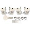 RiToEasysports Banjo Tuning Peg, Banjo Semi-Closed Machine Head per Banjo Accessory | Zinc Alloy and PVC Build, Semi Closed 4+1 Set, Accurate Tuning Performance