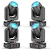 KRIDERISH 150W Teste Mobili Luce da Palcoscenico, RGBW LED Gobo dmx512 Spot Zoom Luci da Festa con 13°-15° Effetto di Focus 7 Modelli 7 Colori 3 Prismi Adatto per Palcoscenico Discoteca DJ Bar Natale 4PCS