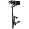 Pronomic SET MCM-100V Microfono a clip condensatore con collo d'oca, supporto per strumenti fino a 37 mm, alimentazione phantom, adattatore XLR e custodia, colore nero.