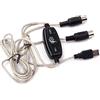 Glanhbnol Tastiera a cavo PC USB MIDI convertitore USB IN OUT MIDI adattatore PC tastiera musicale