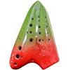 LJERFSW Ocarina A Tre Canne AC Strumento A Fiato Professionale Per Esercitazioni Strumento Ocarina Professionale(Red green)
