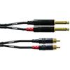 CORDIAL - CFU 3 PC Cavo Sbilanciato Stereo, 2x Jack TS (Mono)/2x RCA Maschio REAN 3 m