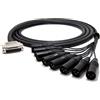 enoaudio Mogami 2932 8ch Multicore Cavo analogico studio Breakout | D-Sub 25 - Neutrik Gold XLR maschio | HiFi - 3,0 m