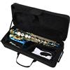 HUIOP Ottone inciso Mib Mi bemolle Sassofono contralto Sax Abalone Bottoni in conchiglia Strumento a fiato con custodia Guanti Panno per pulizia Spazzola per cintura,Sassofono contralto in mib mi bemo
