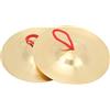 BORDSTRACT 14,7 cm Diametro Piccolo Piatto Mano In Ottone Gong Banda Ritmo Percussioni Musicali, Piatto Crash Ottone Strumento A Percussione Coppia Strumento Didattico