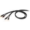 Proel DHG505LU18 - Cavo assemblato professionale STEREO con connettori stampati Die Hard Gold 2 spina RCA a 2 spina RCA. (DHG505LU18)